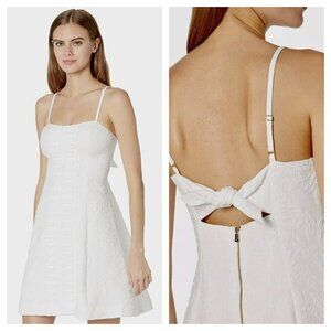 Lilly Pulitzer Perry Pineapple Pucker Jacquard Fit and Flare Dress White Size 0